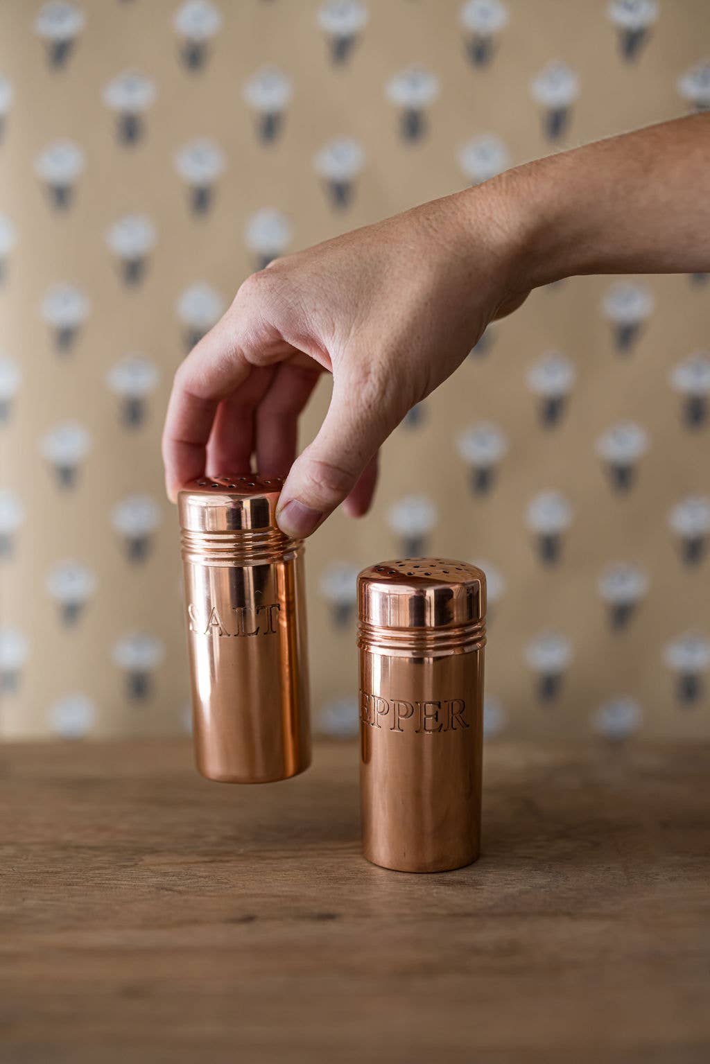 Copper Salt & Pepper Shakers – Vintage Kitchen Tableware