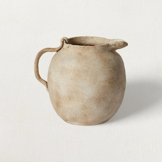 White Cliff Studio Eleanor Off-White Ceramic Jug