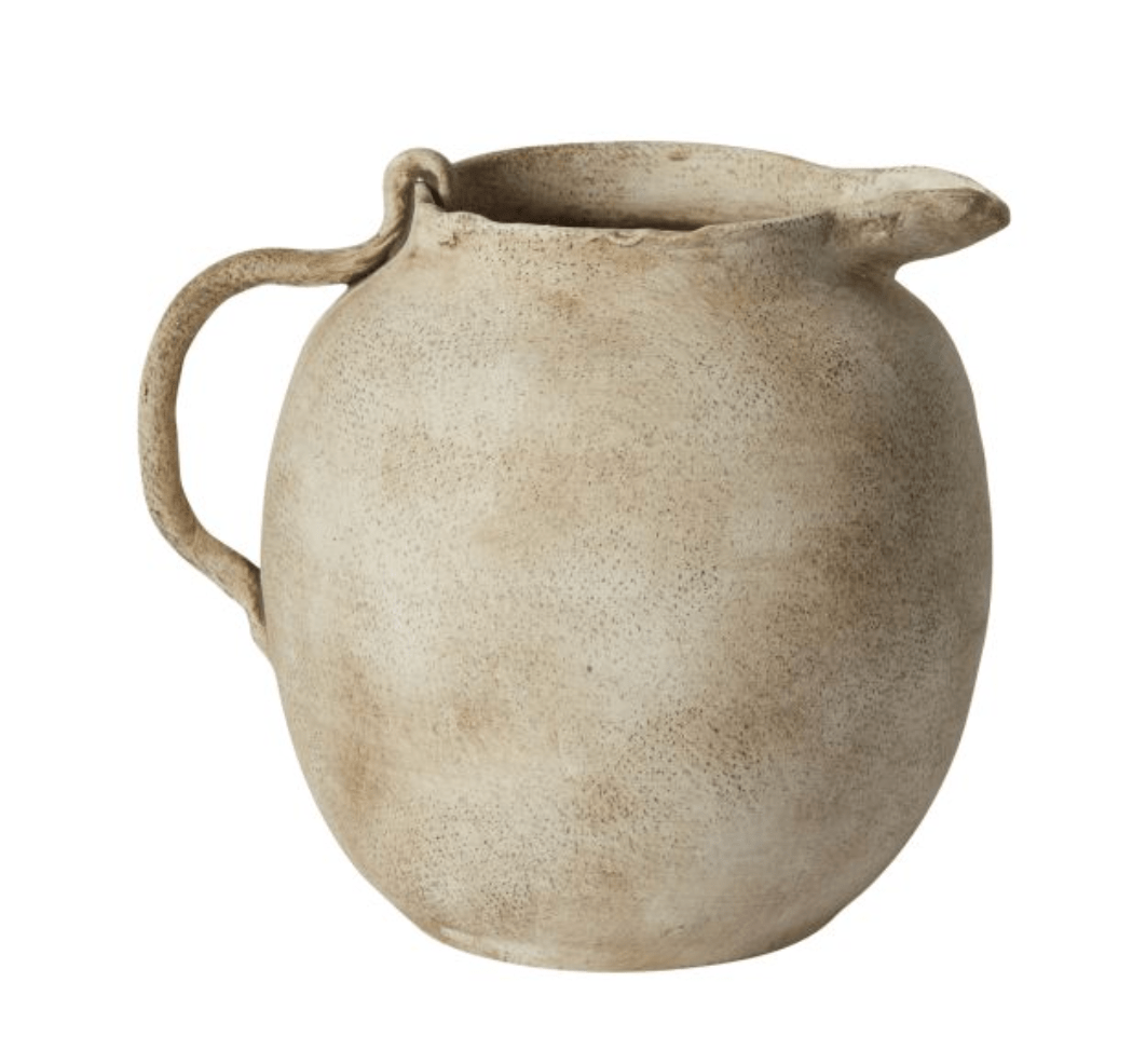 White Cliff Studio Eleanor Off-White Ceramic Jug