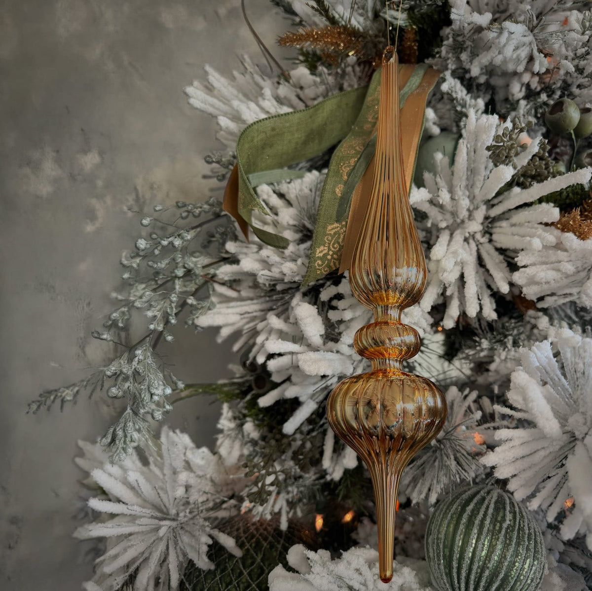 Finial Ornament 14" - Gold, Bronze & Copper