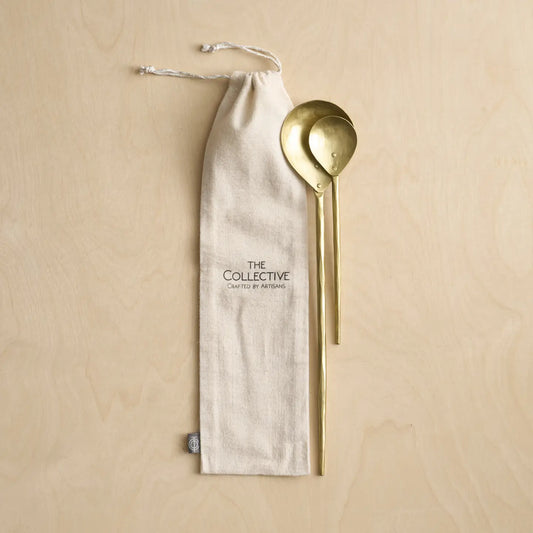 The Collective Forge Brass Stir Spoons Assorted - Set of 2