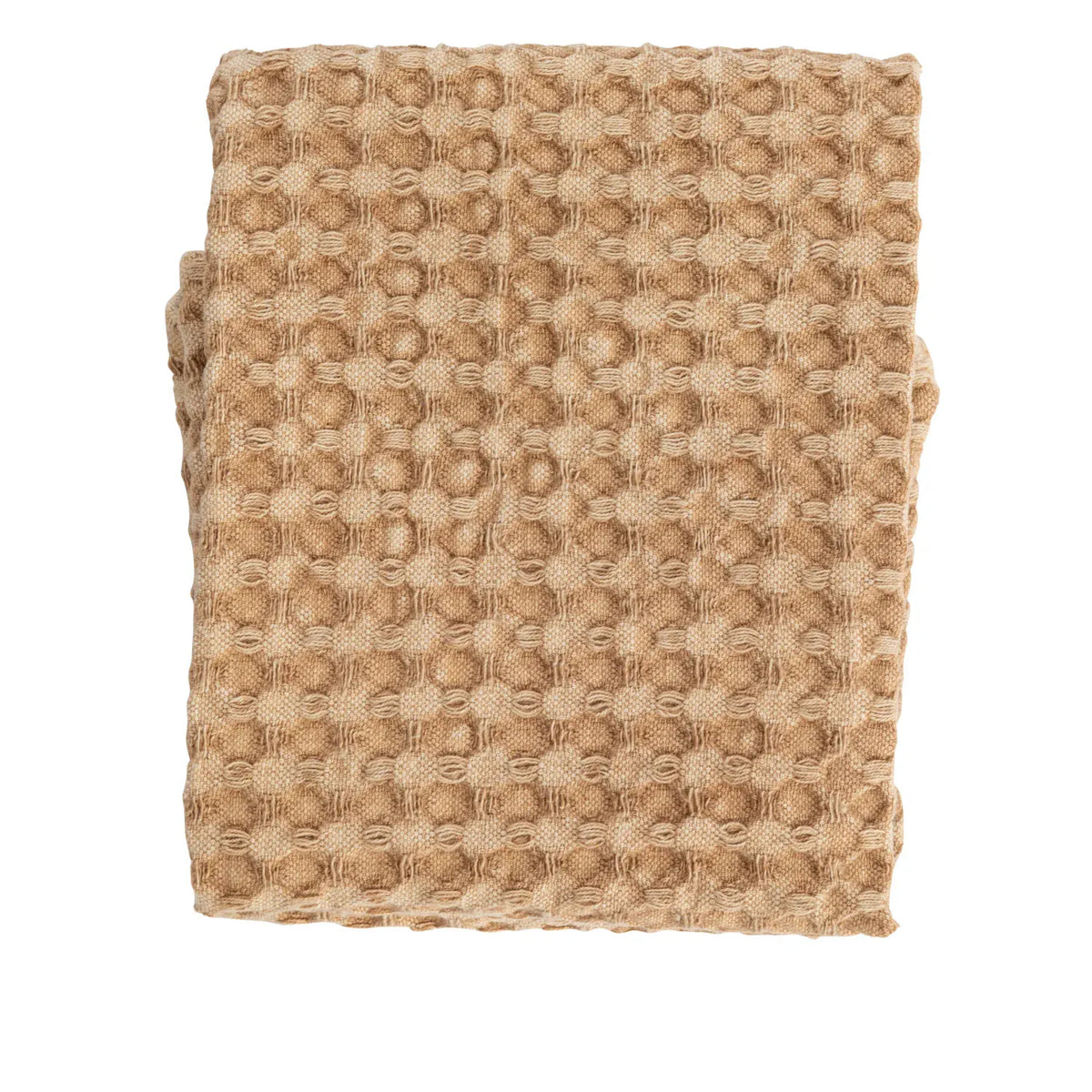 Stonewashed Waffle Weave Tea Towel – Camel